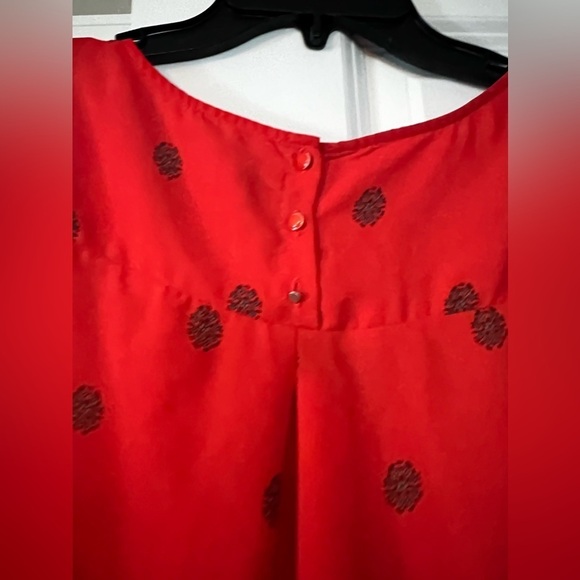 Anthropologie Maeve Rila Border Print Boho Blouse - Picture 7 of 8